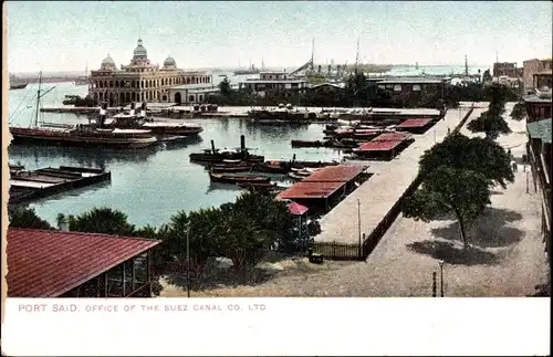 Ak Port Said Ägypten, Office of the Suez Canal