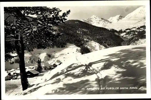 Ak Serfaus in Tirol, mit Furgler