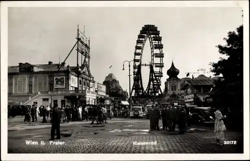 Ak Wien 2 Leopoldstadt, Prater, Riesenrad