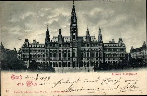 Ak Wien 1 Innere Stadt, Neues Rathaus
