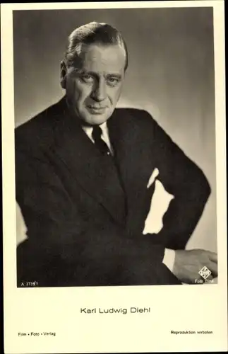 Ak Schauspieler Karl Ludwig Diehl, Portrait
