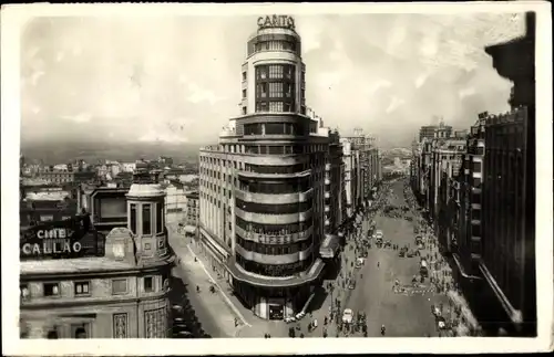 Ak Madrid Spanien, Avenida de Jose Antonio y Capitol