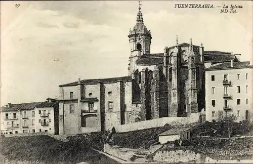 Ak Hondarribia Fuenterrabia Baskenland, La Iglesia