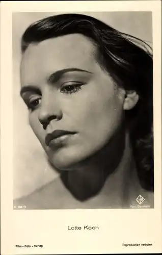 Ak Schauspielerin Lotte Koch, Portrait, UFA Film