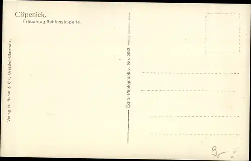 Ak Berlin Köpenick, Frauentag Schlosskapelle, Uferpartie, Boote