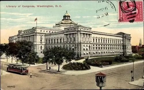 Ak Washington DC USA, The Library of Congress