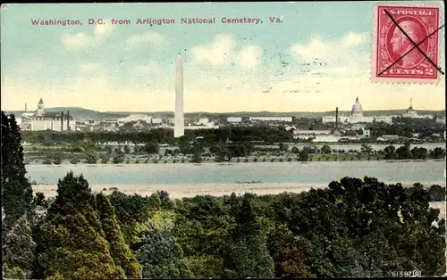 Ak Washington DC USA, from Arlington National Cemetery
