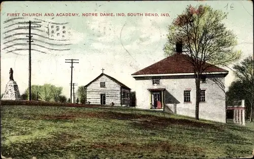 Ak South Bend Indiana USA, First Church and Academy, Notre Dame