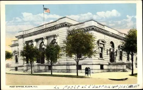 Ak Elgin Illinois USA, Post Office