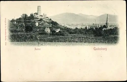 Ak Bad Godesberg Bonn am Rhein, Ruine