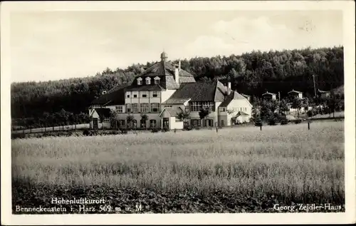 Ak Benneckenstein Oberharz, Erholungsheim Georg Zeidler Haus