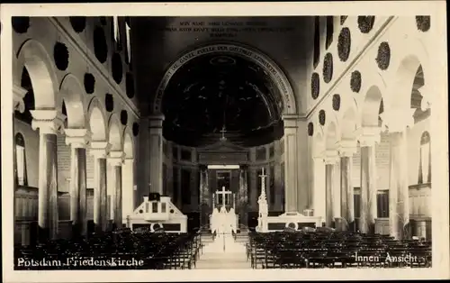 Ak Potsdam, Inneres der Friedenskirche