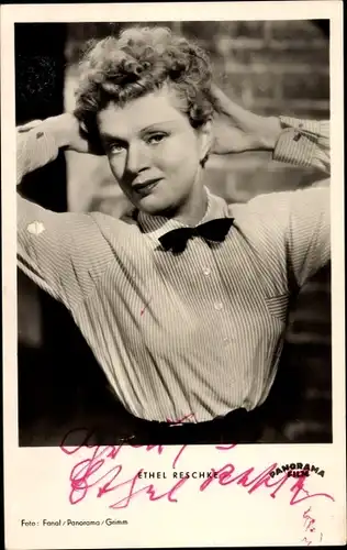 Ak Schauspielerin Ethel Reschke, Portrait