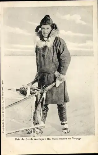 Ak Dänemark, Pres du Cercle Arctique, Missionaire