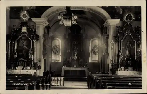 Ak Gallspach in Oberösterreich, Inneres der Kirche