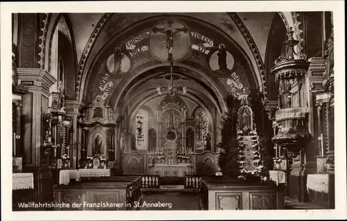 Ak Góra Świętej Anny Sankt Annaberg Oberschlesien, Wallfahrtskirche der Franziskaner