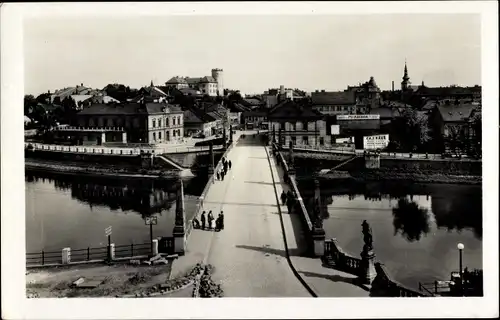 Ak Tschechien, Stadtansicht, Brücke, Tyršův most