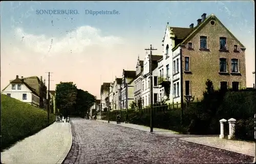 Ak Sønderborg Sonderburg Dänemark, Düppelstraße