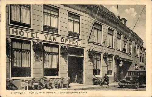 Ak Zierikzee Zeeland, Hotel van Oppen, Verrenieuwstraat