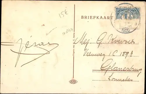 Ak IJzendijke Zeeland, Markt Oostzijde