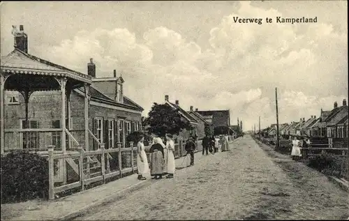 Ak Kamperland Noord Beveland Zeeland Niederlande, Veerweg