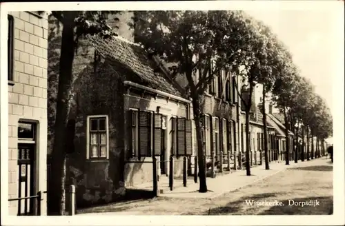 Ak Wissekerke Zeeland Niederlande, Dorpsdijk