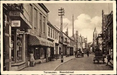 Ak Terneuzen Zeeland Niederlande, Noordstraat, Geschäfte