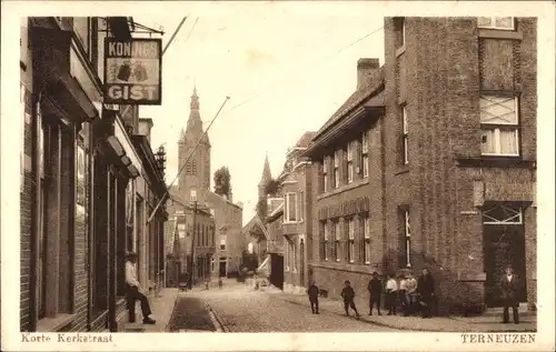 Ak Terneuzen Zeeland Niederlande, Korte Kerkstraat