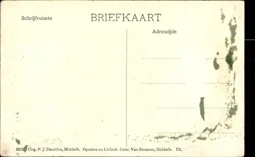 Ak Oud Vossemeer Zeeland, Ramp, 13 Maart 1906, Hochwasser