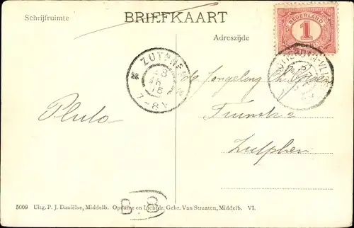 Ak Oud Vossemeer Zeeland Niederlande, Ramp, 13. März 1906