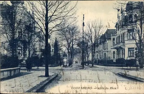 Ak Bad Godesberg Bonn am Rhein, Allee du Rhin