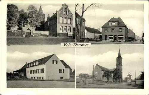 Ak Worringen Köln am Rhein, Ortsansichten, Kirche