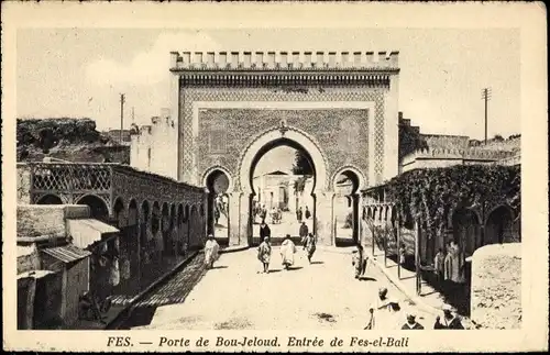 Ak Fes el Bali Fez Marokko, Porte de Bou Jeloud