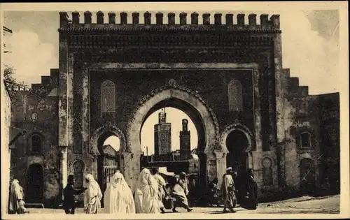 Ak Fes el Bali Fez Marokko, Porte de Bou Jeloud, Bab Boujloud