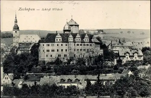 Ak Zschopau im Erzgebirge Sachsen, Schloss Wildeck