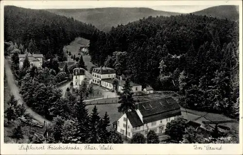 Ak Friedrichroda im Thüringer Wald, Im Grund, Panorama