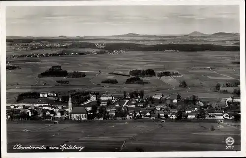 Ak Oberoderwitz Lausitz, Blick zum Ort vom Spitzberg