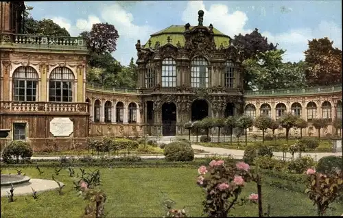 Ak Dresden Altstadt, Zwingerpavillion