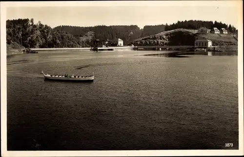 Ak Saalburg in Thüringen, Saaletalsperre am Bleiloch