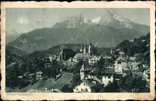 Ak Berchtesgaden in Oberbayern, Panorama, Watzmann
