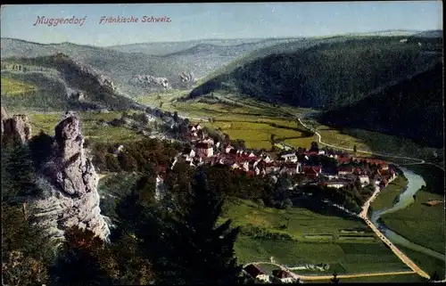 Ak Muggendorf Wiesenttal Fränkische Schweiz, Panorama