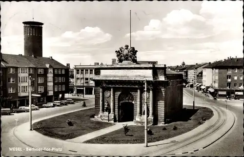Ak Wesel am Niederrhein, Berliner Tor Platz