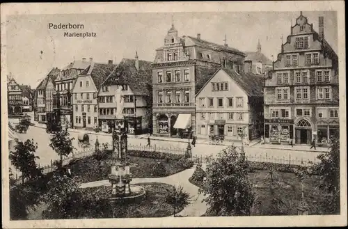 Ak Paderborn in Westfalen, Marienplatz