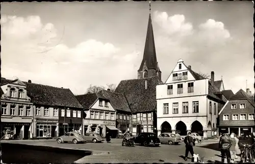 Ak Werne an der Lippe Westfalen, Markt