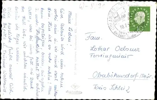 Ak Anger in Oberbayern, Dorf mit Staufen