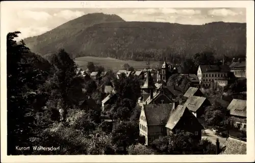 Ak Waltersdorf Großschönau Oberlausitz, Blick über die Ortschaft und Umgebung