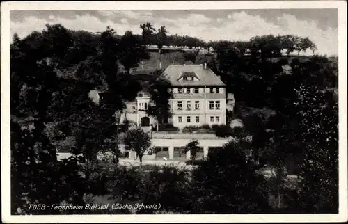 Ak Rosenthal Bielatal Sächsische Schweiz, FDGB Erholungsheim