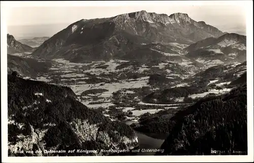 Ak Königssee Oberbayern, Gotzenalm, Berchtesgaden, Untersberg