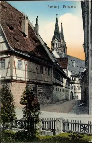 Ak Bamberg in Oberfranken, Domgasse