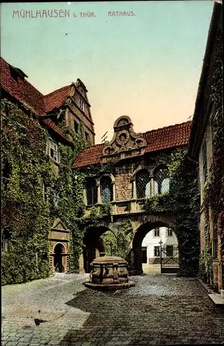 Ak Mühlhausen in Thüringen, Rathaus